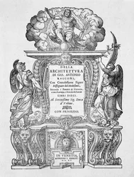 Titelbladet til "Della Architettura", udgivet i 1590